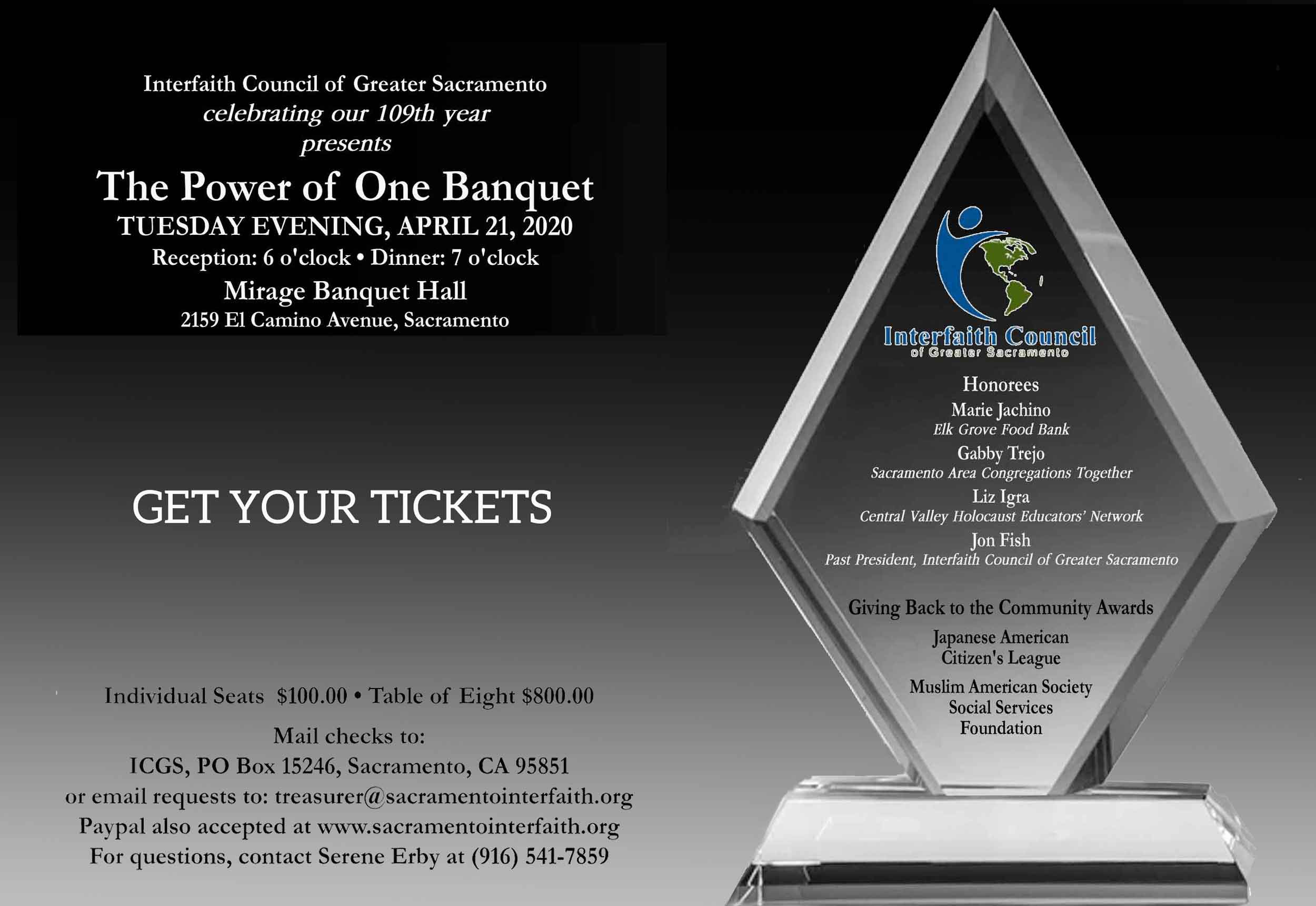 The Power Of One Banquet 2020